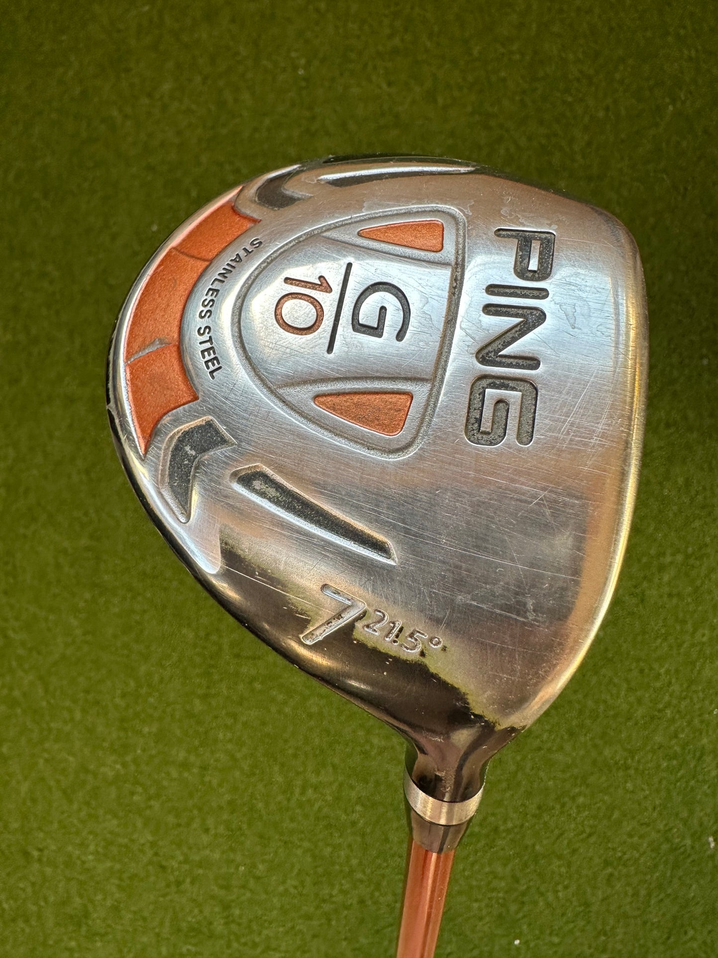 Ping G10 7 Wood 21.5 Degree Senior Flex Ping TFC 129 Shaft