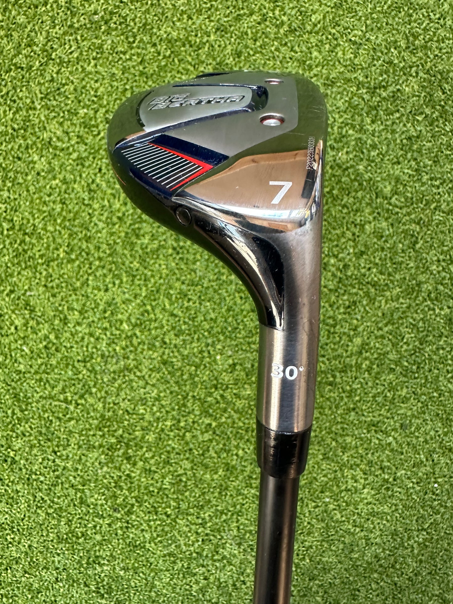 Callaway Big Bertha B21 7 Hybrid 30 Degree Stiff Flex KBS Shaft +2 Inch