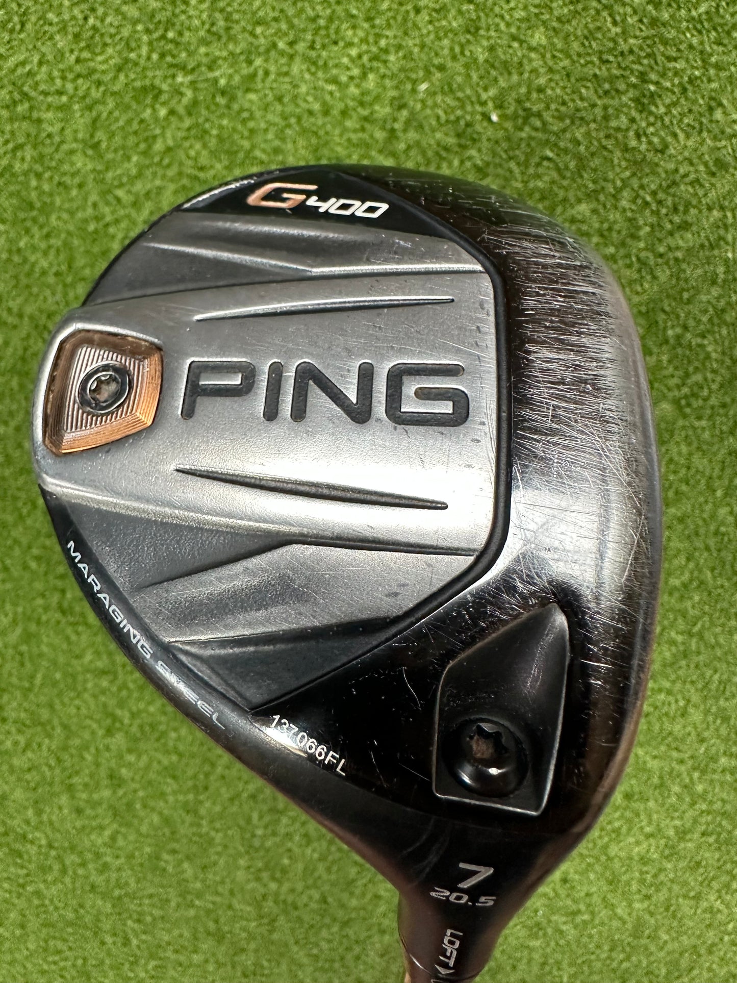 Ping G400 7 Wood 20.5 Degree Regular Flex Ping Alta CB Shaft