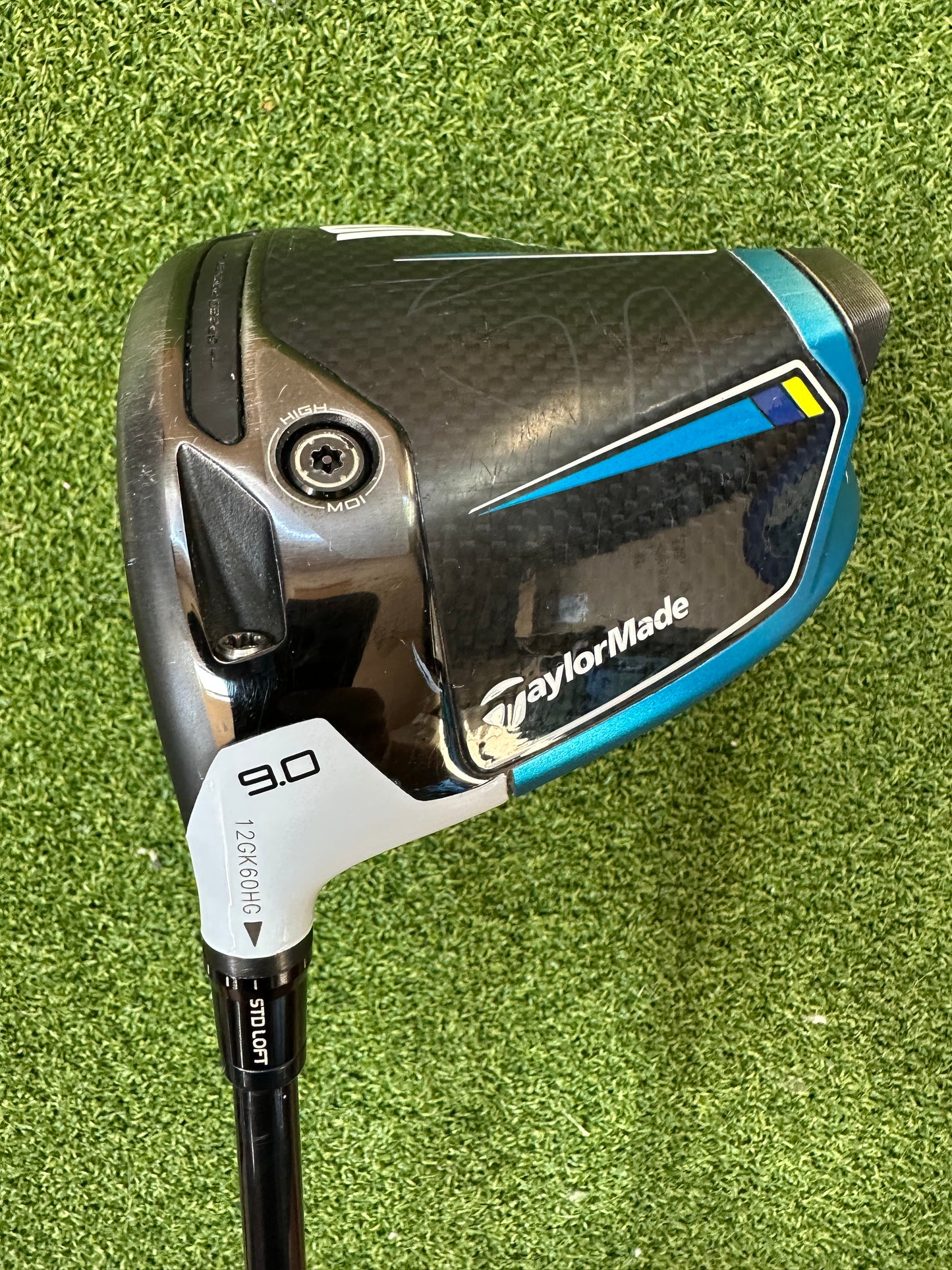 Taylormade SIM2 Max Driver 9 Degree Stiff Flex Atmos Shaft Left Handed