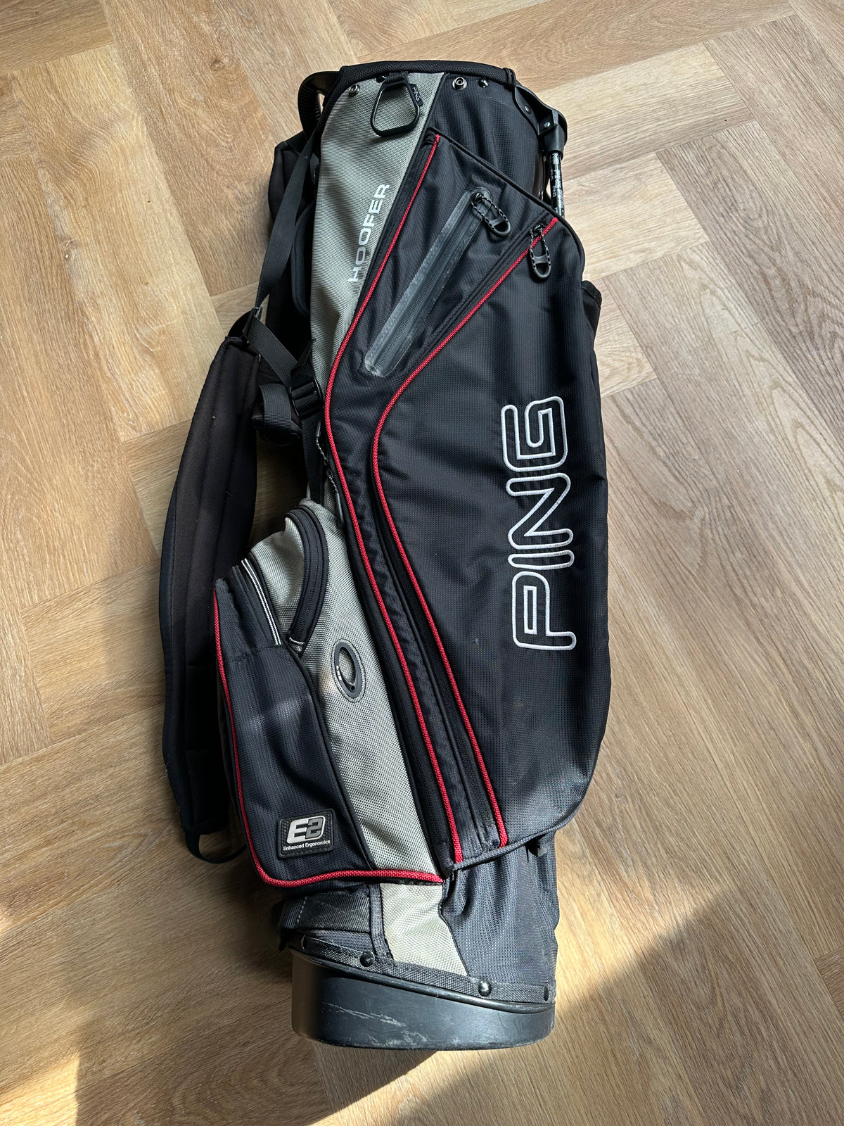 Ping Hoofer Stand Bag Black Grey