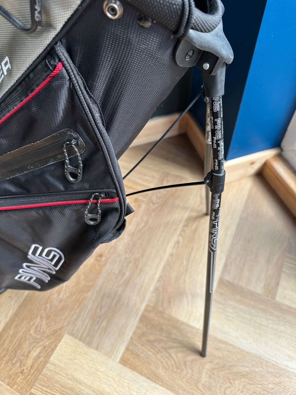 Ping Hoofer Stand Bag Black Grey