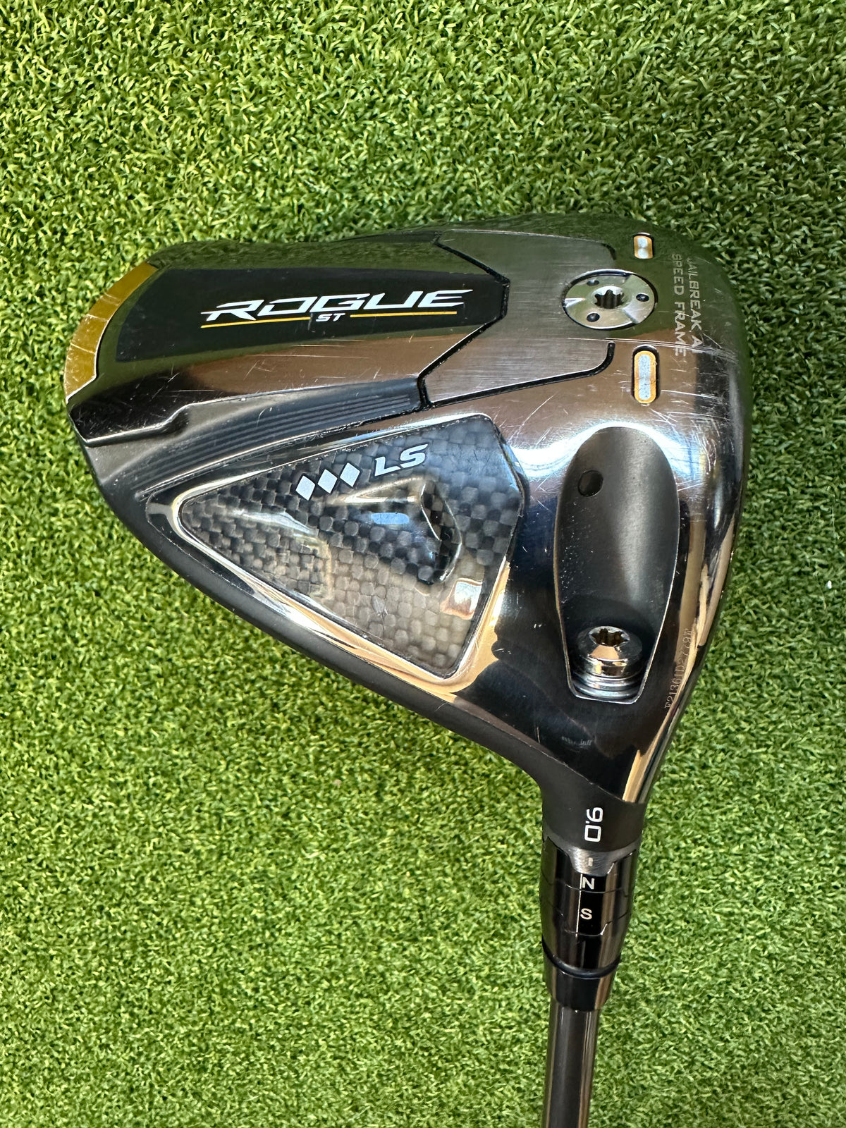 Callaway Rogue ST LS Triple Diamond Driver 9 Degree Stiff Flex Evenflow Shaft