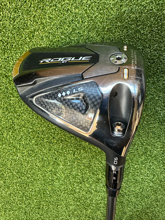 Callaway Rogue ST LS Triple Diamond Driver 9 Degree Stiff Flex Evenflow Shaft