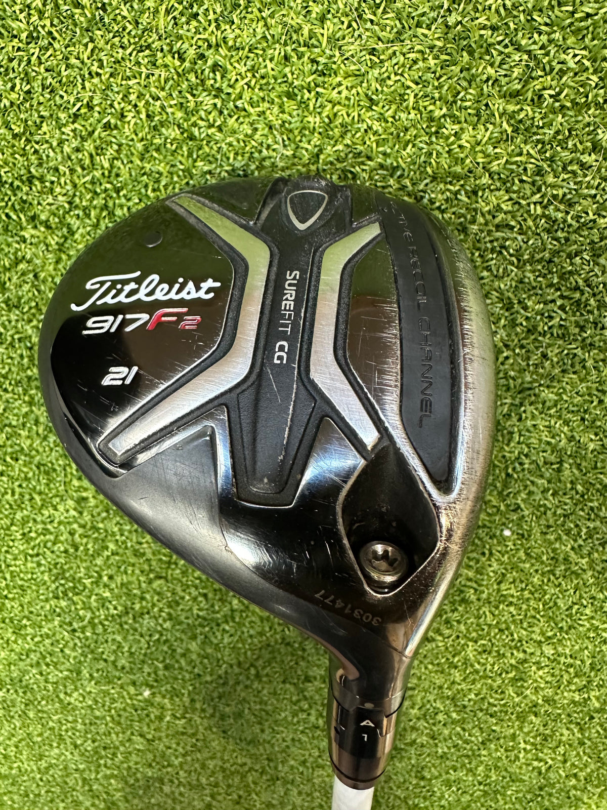 Titleist 917 F2 7 Wood 21 Degree Stiff Flex Evenflow Shaft